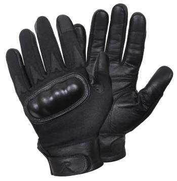 HG057 CARBON FIBER HARD KNUCKLE CUT/FIRE RESISTANT GLOVES BLACK