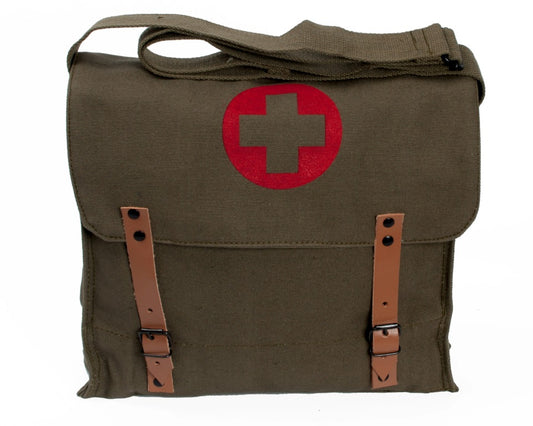 HB082 NATO CANVAS MEDIC BAG OLIVE/CROSS